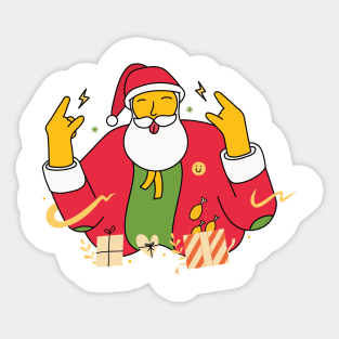 Santa Claus Metal Sticker